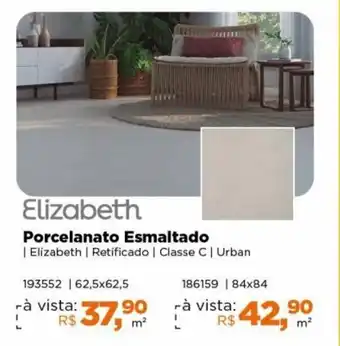 Lojas TaQi Elizabeth Porcelanato Esmaltado | Elizabeth | Retificado | Classe C | Urban oferta