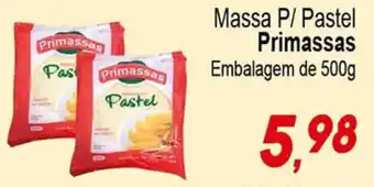 Villefort Atacadista Massa P/ Pastel Primassas Embalagem de 500g oferta