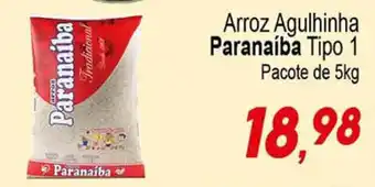Villefort Atacadista Arroz Agulhinha Paranaíba Tipo 1 Pacote de 5kg oferta