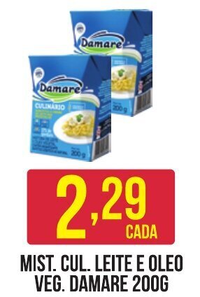 Casagrande Supermercados MIST. CUL. LEITE E OLEO VEG. DAMARE 200G oferta