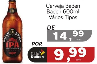 Supermercado Dalben Cerveja Baden Baden 600ml Vários Tipos oferta