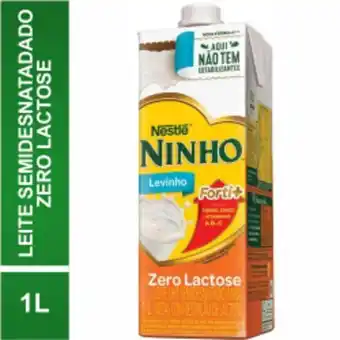 Carvalho Supermercado Leite longa vida s/ lactose nestle ninho 1l oferta