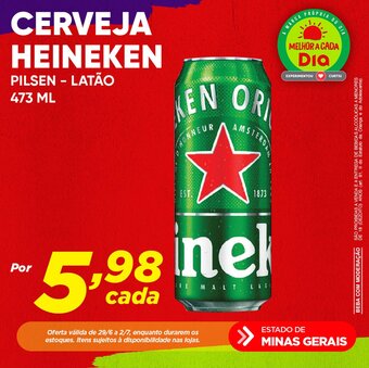 Dia CERVEJA HEINEKEN PILSEN - LATÃO 473 ML oferta