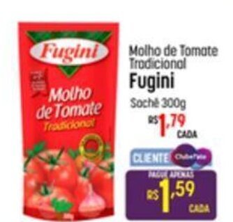 Muffato Molho de Tomate Tradicional Fugini Sache 300g oferta