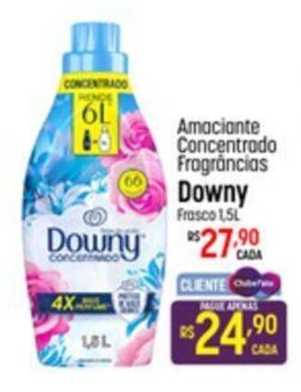 Muffato Amaciante Concentrado Fragrâncias Downy Frasco 1,5L oferta