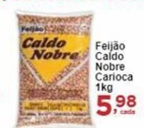 Rossi Supermercado Feijão Caldo Nobre Carioca 1kg oferta
