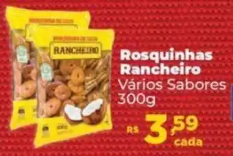 Rosquinhas Rancheiro Vários Sabores 300g