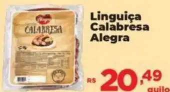 Supermercados Mateus Linguiça Calabresa Alegra oferta