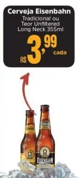 Supermercados Mateus Cerveja Eisenbahn Tradicional ou Teor Unfiltered Long Neck 355ml oferta