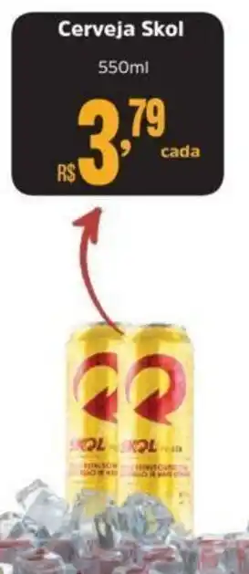 Supermercados Mateus Cerveja Skol 550ml oferta