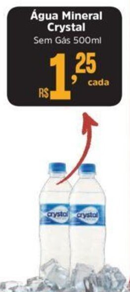 Supermercados Mateus Água Mineral Crystal Sem Gás 500ml oferta