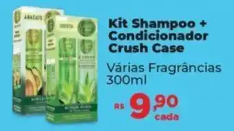Supermercados Mateus Kit Shampoo + Condicionador Crush Case Várias Fragrâncias 300ml oferta