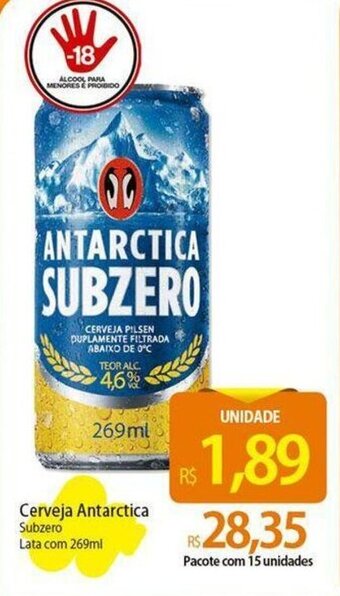 Atacadão Cerveja Antarctica Subzero Lata com 269ml oferta