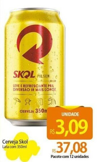 Atacadão Cerveja Skol Lata com 350ml oferta