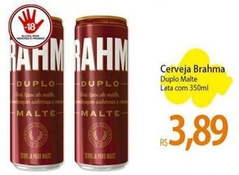 Atacadão Cerveja Brahma Duplo Malte Lata com 350ml oferta
