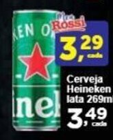 Rossi Supermercado Cerveja Heineken lata 269ml oferta