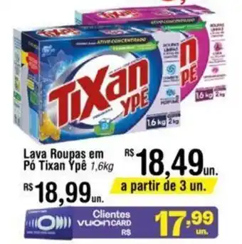 Fort Atacadista Lava Roupas em Pó Tican Ypê 1.6kg oferta