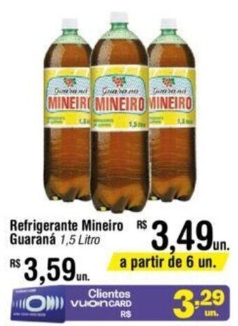 Fort Atacadista Refrigerante Mineiro Guaraná 1,5 Litro oferta