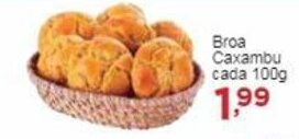 Rossi Supermercado Broa Caxambu cada 100g oferta