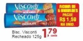 Rossi Supermercado Bisc. Visconti Recheado 125g oferta