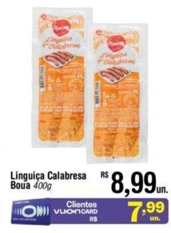 Fort Atacadista Linguiça Calabresa Boua 400g oferta