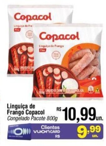 Fort Atacadista Linguiça de Frango Copacol Congelado Pacote 800g oferta