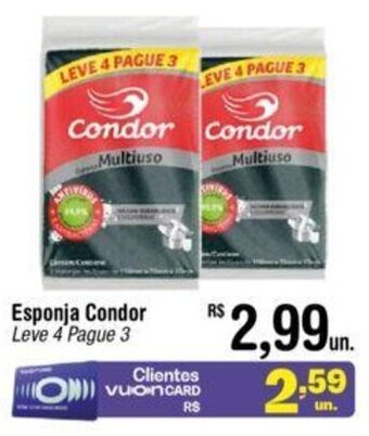 Fort Atacadista Esponja Condor Leve 4 Pague 3 oferta