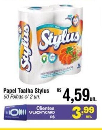 Fort Atacadista Papel Toalha Stylus 50 Folhas c/ 2 un. oferta