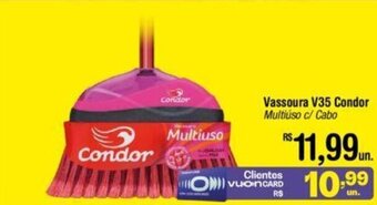 Vassoura V35 Condor Multiuso c/ Cabo