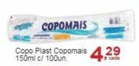 Rossi Supermercado Copo Plast Copomais 150ml c/ 100un. oferta