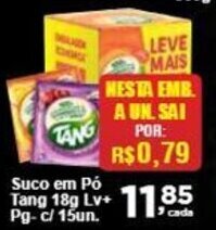 Rossi Supermercado Suco em Pó Tang 18g oferta