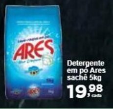 Rossi Supermercado Detergente em pó Ares sache 5kg oferta