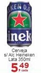 Rossi Supermercado Cerveja s/ Alc Heineken Lata 350ml oferta
