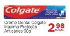 Rossi Supermercado Creme Dental Colgate Máxima Proteção Anticaries 90g oferta