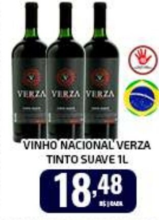 Iquegami Supermercados VINHO NACIONAL VERZA TINTO SUAVE IL oferta