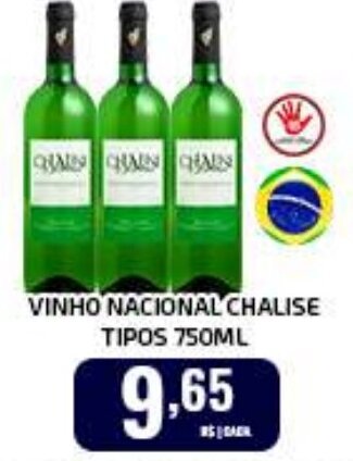Iquegami Supermercados VINHO NACIONAL CHALISE TIPOS 750ML oferta