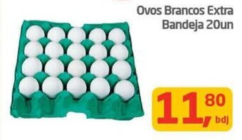 Tenda Atacado Ovos Brancos Extra Bandeja 20un oferta