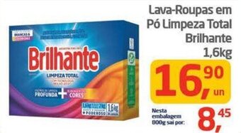 Tenda Atacado Lava-Roupas em Pó Limpeza Total Brilhante 1,6kg oferta