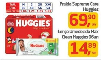 Tenda Atacado Fralda Supreme Care Huggies oferta
