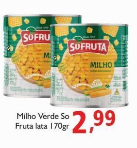 Supermercados ABC Milho verde só fruta lata 170g oferta