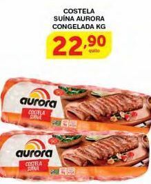 Roldão Costela suína aurora congelada kg oferta