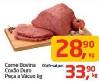 Tenda Atacado Carne Bovina Coxão Duro Peça a Vácuo kg oferta