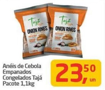 Tenda Atacado Anéis de Cebola Empanados Congelados Tajá Pacote 1,1kg oferta