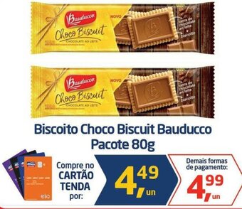 Tenda Atacado Biscoito Choco Biscuit Bauducco Pacote 80g oferta
