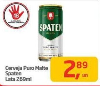 Tenda Atacado Cerveja Puro Malte Spaten Lata 269ml oferta