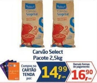 Tenda Atacado Carvão Select Pacote 2,5kg oferta