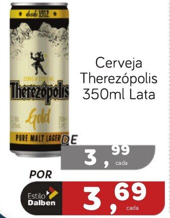 Supermercado Dalben Cerveja Therezópolis 350ml lata oferta