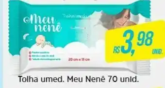 Toalha Umed. Meu Nene 70 unid.