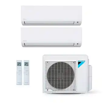 Ar-condicionado multi split inverter daikin 34.000 btus (2x evap hw 24.000) quente/frio 220v