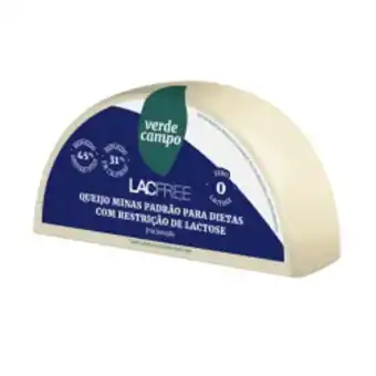 Queijo minas pad verde campo lacfree 450g
